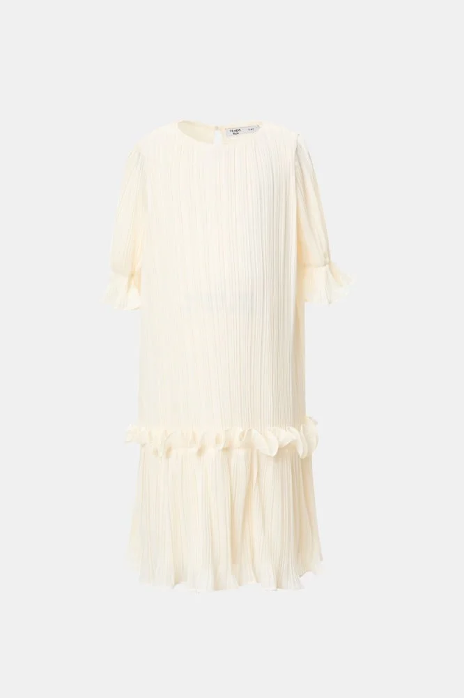 Tenda Ruffled Pleated Dress