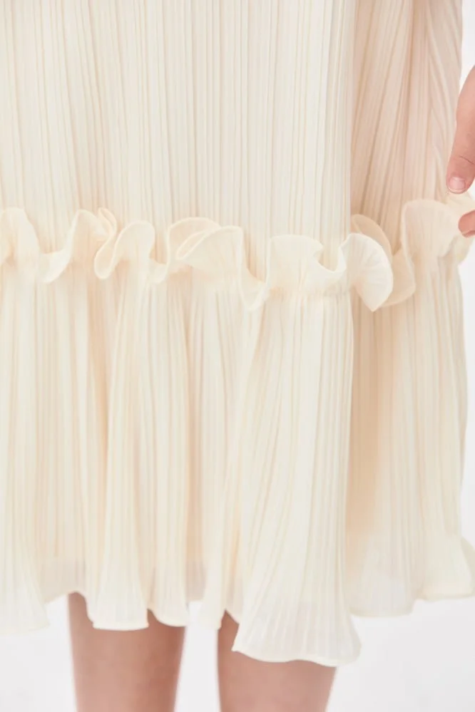 Tenda Ruffled Pleated Dress