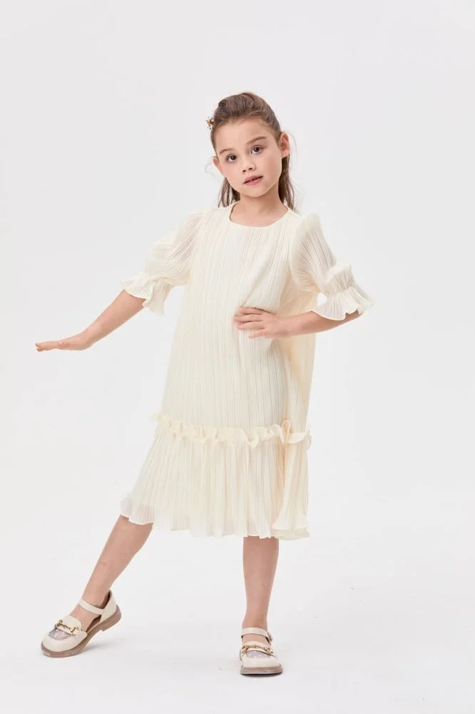 Tenda Ruffled Pleated Dress