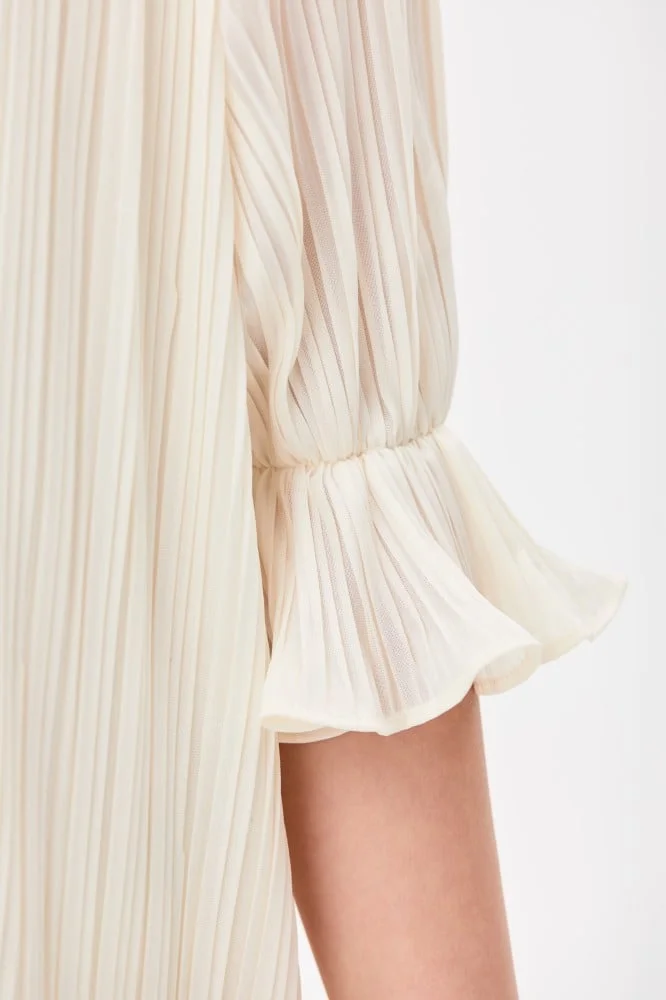 Tenda Ruffled Pleated Dress