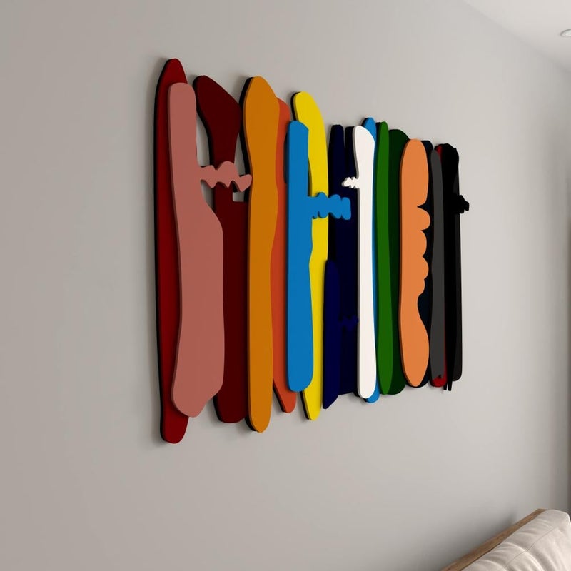 ماركتنا منحوتة ديكور خشبية بتصميم تجريدي - Image 4