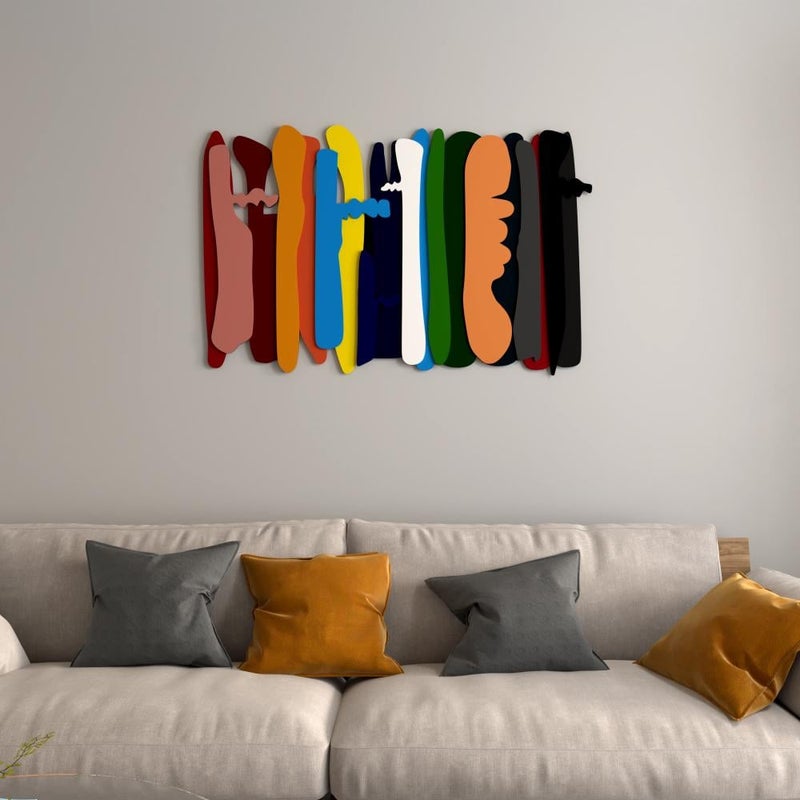 ماركتنا منحوتة ديكور خشبية بتصميم تجريدي - Image 1