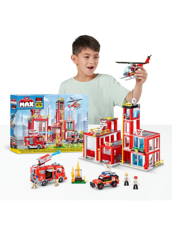 Zuru Max MAX Adventure Fire Station Playset (976 pieces) - Image 3