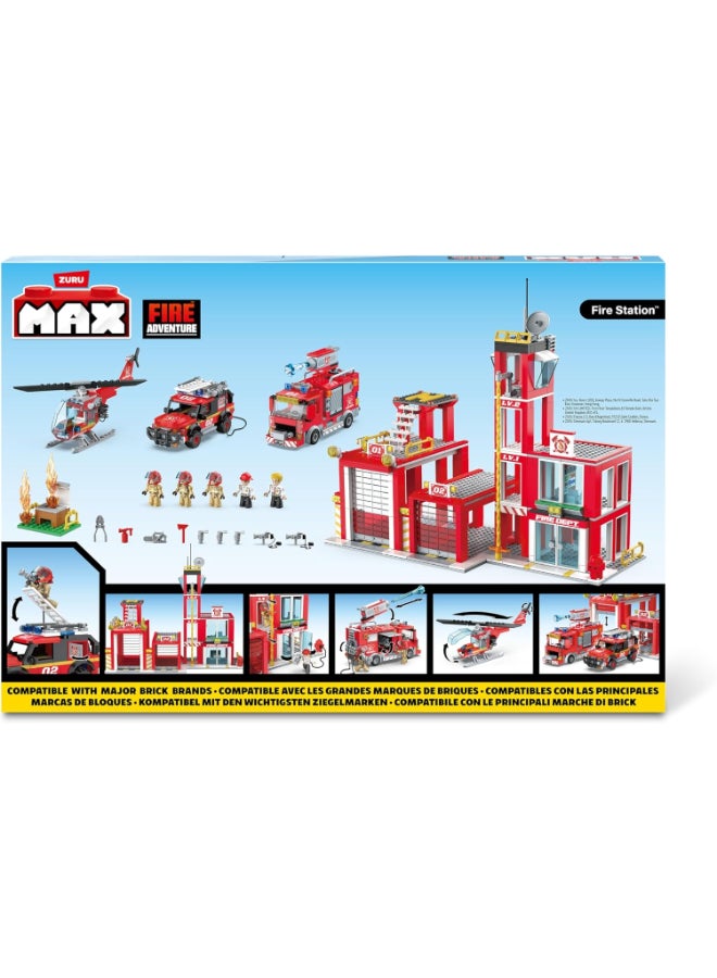 Zuru Max MAX Adventure Fire Station Playset (976 pieces) - Image 4