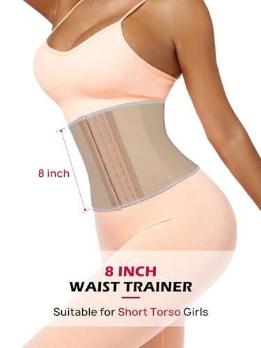 Atbuty Short Torso Waist Trainer for Women Cincher Corset Latex 8 Inch Slimming Girdle for Tummy Control Lower belly - Image 2