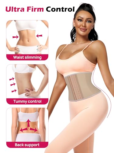Atbuty Short Torso Waist Trainer for Women Cincher Corset Latex 8 Inch Slimming Girdle for Tummy Control Lower belly - Image 4