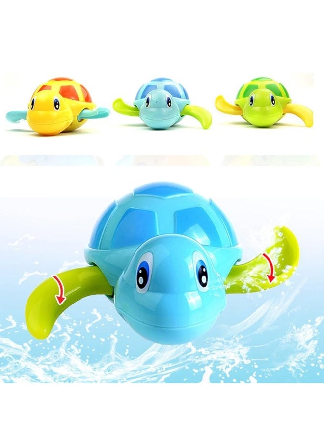 WedFeir 3pcs Bath Swimming Turtle Toy for Baby Toddler, Wind Up Chain Bathing Water Toy, Swimming Bathtub Pool Cute Swimming Turtle Toys for Boys Girls. - Image 2