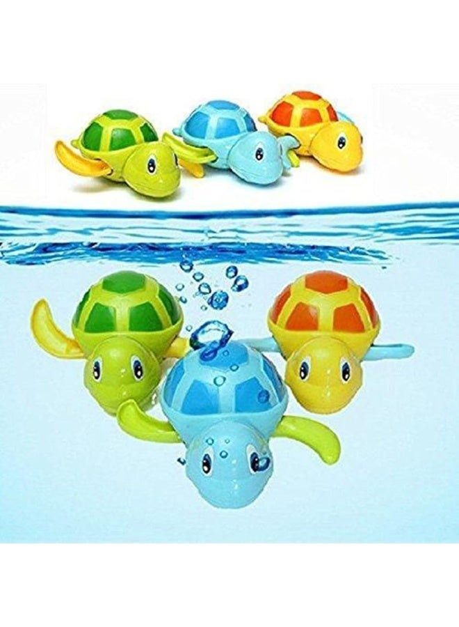 WedFeir 3pcs Bath Swimming Turtle Toy for Baby Toddler, Wind Up Chain Bathing Water Toy, Swimming Bathtub Pool Cute Swimming Turtle Toys for Boys Girls. - Image 3
