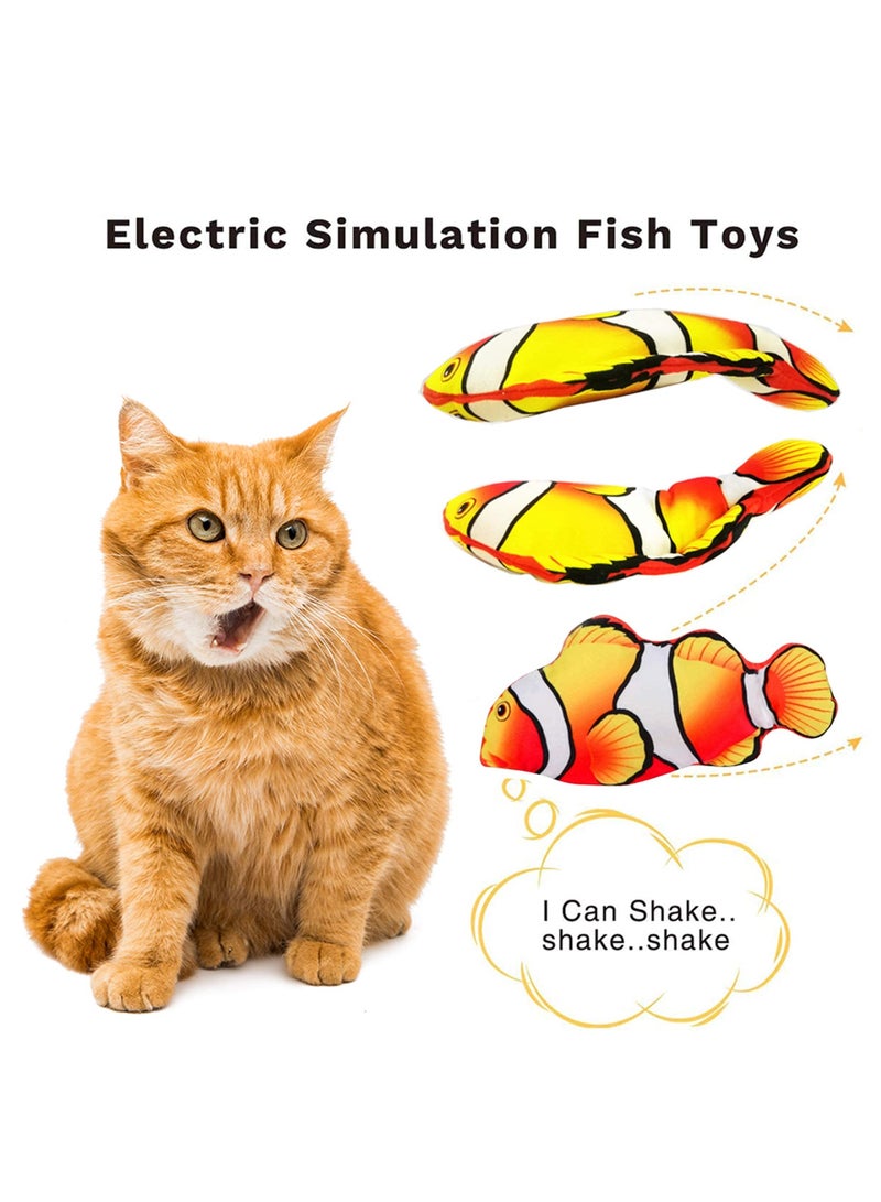 KASTWAVE Floppy Fish Cat Toy, Cat Toys for Indoor Cats with Catnip, Interactive Cat Toy for Cat Exercise, Realistic Cat Fish Toy, Motion Kitten Toys, Built-in Motion Sensor, USB Chargeable - Image 3
