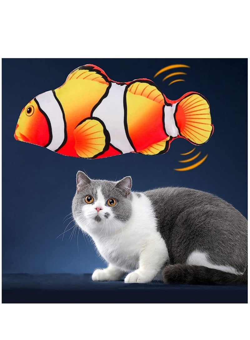 KASTWAVE Floppy Fish Cat Toy, Cat Toys for Indoor Cats with Catnip, Interactive Cat Toy for Cat Exercise, Realistic Cat Fish Toy, Motion Kitten Toys, Built-in Motion Sensor, USB Chargeable - Image 1