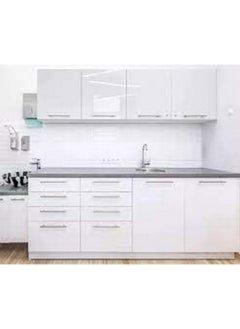 WISDOM Self Adhesive Removable Wallpaper Waterproof Countertop Paper Contact Paper For Cabinet Countertop Furniture Kitchen Vinyl Film (24 X 100Inches White Glossy)  - Image 3