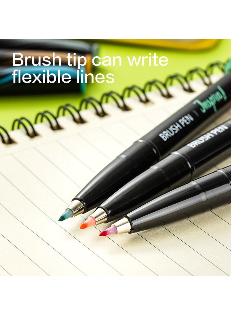 ديلي أقلام فرشاة Deli EU304 - 6 ألوان ناعمة - Image 4