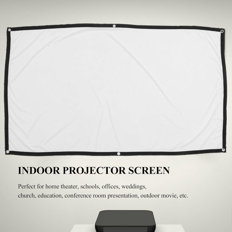 Healeved Portable 72-inch 16:9 Foldable Polyester Projection Screen, Outdoor and Indoor High Definition Movie Projector Screen with Anti-Crease Soft Fabric for Home Theater and Office Use - Image 5