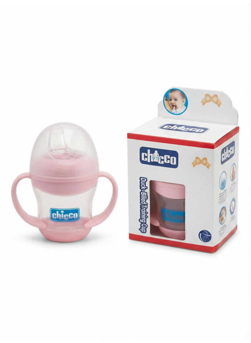 Chicco Duck-Billed Training Cup for Babies with Ergonomic Handles and Soft Spout - Transition Sippy Cup for Toddlers