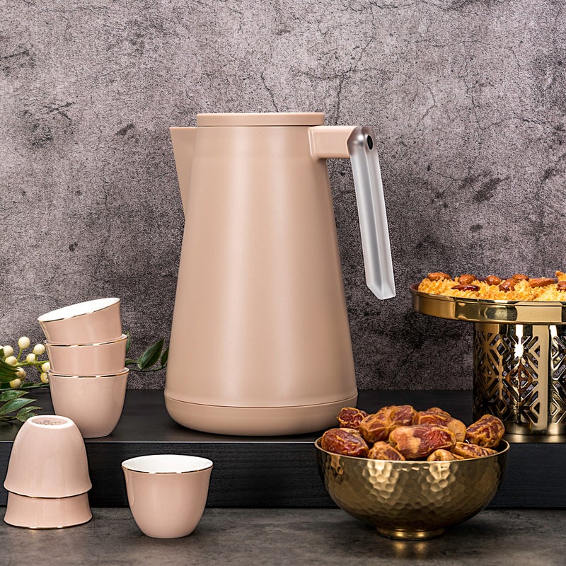 دلتي دلة بلاستيك حافظة للحرارة سعة 1 لتر - Image 4