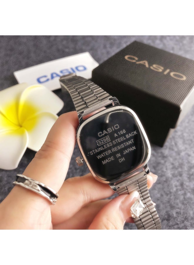 كازينو كلاسيك رجالي وأنيقة السيدات متعددة الوظائف سبائك كوارتز مربعة الفولاذ المقاوم للصدأ ووتش 36 مم - Image 3