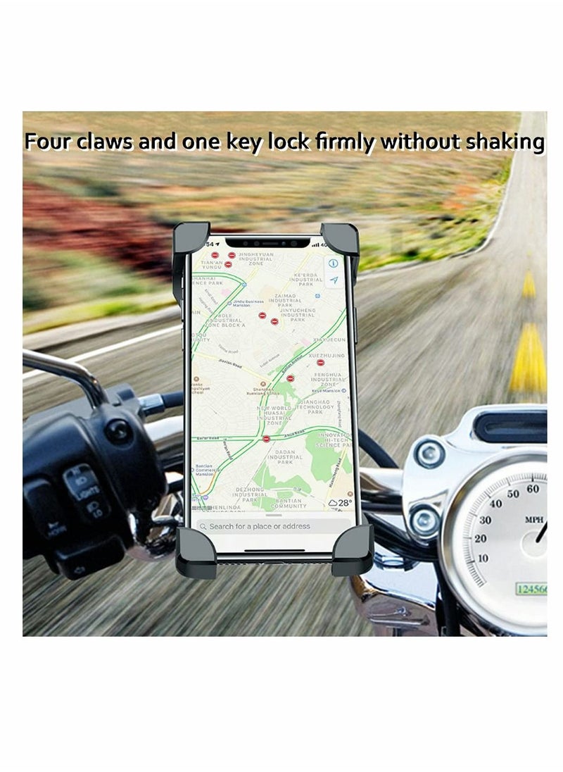 Y&D - Bicycle Phone Holder, Motorcycle Handlebar for Mountain Bike and Stroller one-Key Lock, Suitable 4.7-7 inch Phones, 11 Pro max, S9, galax S21 note20 - Image 1