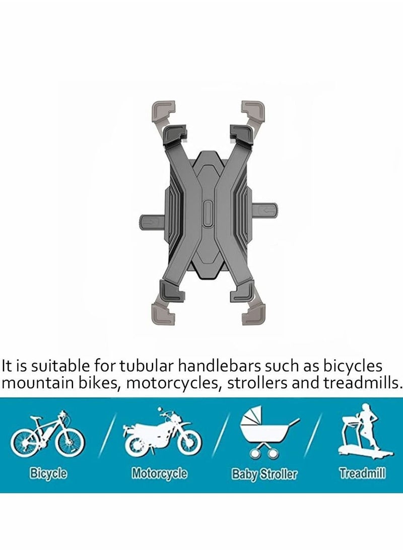 Y&D - Bicycle Phone Holder, Motorcycle Handlebar for Mountain Bike and Stroller one-Key Lock, Suitable 4.7-7 inch Phones, 11 Pro max, S9, galax S21 note20 - Image 1