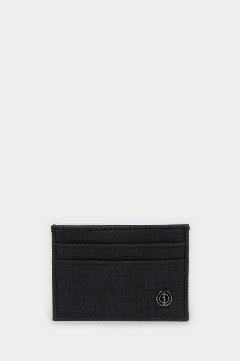 ديفاكتو Man Faux Leather Business Card Wallet