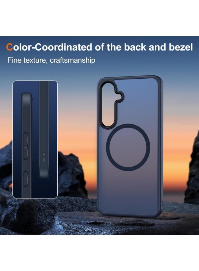 JSJM S22 Plus JSJM Back CASE with Magsafe Charging FOR SAMSUNG GALAXY S22 Plus ( Design 137 ) [Blue Color] - Image 2