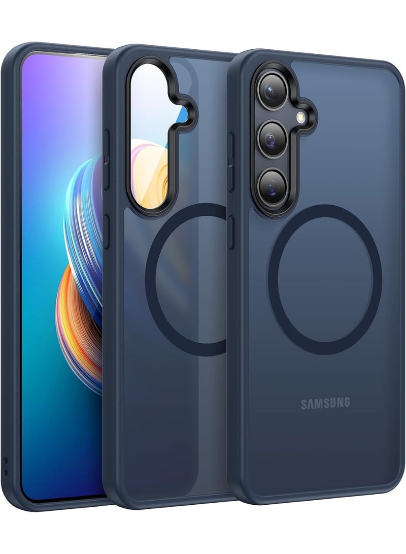 JSJM S22 Plus JSJM Back CASE with Magsafe Charging FOR SAMSUNG GALAXY S22 Plus ( Design 137 ) [Blue Color] - Image 1