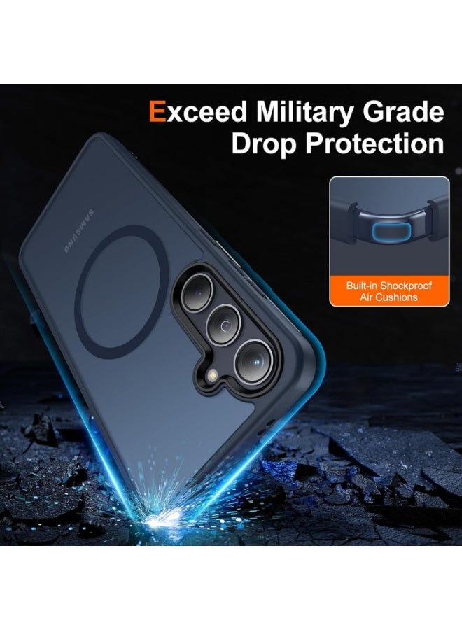 JSJM S22 Plus JSJM Back CASE with Magsafe Charging FOR SAMSUNG GALAXY S22 Plus ( Design 137 ) [Blue Color] - Image 3