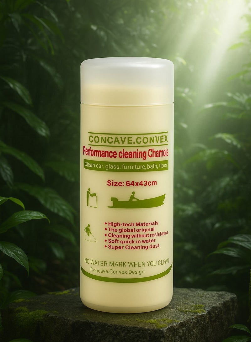 3D Concave Convex Performance Cleaning Chamois – Ultra Absorbent Car, Glass & Household Cleaning Cloth 64x43cm - Image 2