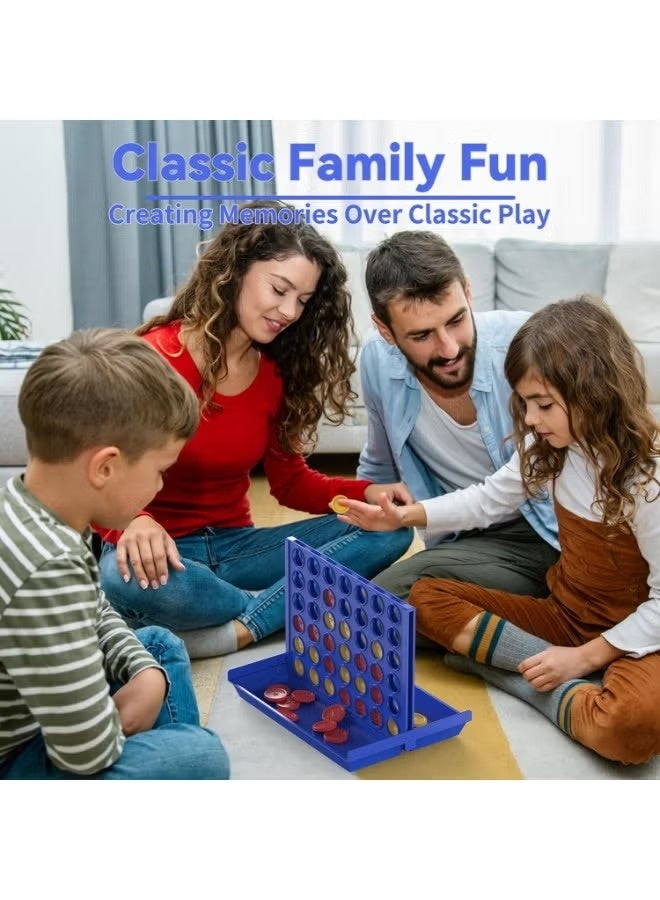 Classic 4 in a Row Board Game - Strategic Portable Family Fun - Image 4