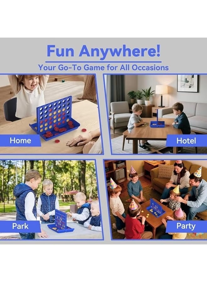 Classic 4 in a Row Board Game - Strategic Portable Family Fun - Image 5