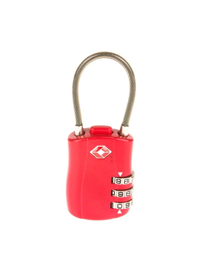 CMGTYYD CMGTYYD TSA Approved Luggage Combination Locks,Combination Padlock with Alloy Body TSA Lock for Travel Bag, Suit Case, Lockers, Gym, Bike Locks or Other(Red+Black)  - Image 3