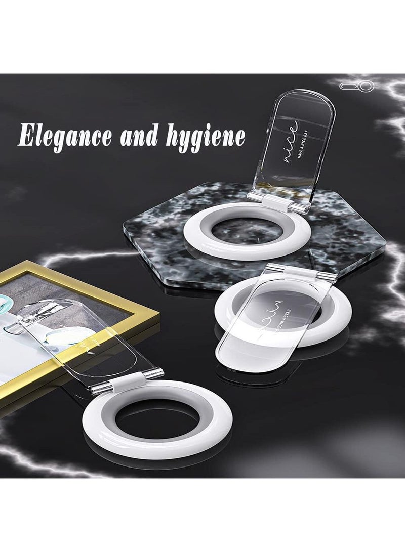 Sweet seven 2 PCS Toilet Lid Lifter - Handle Toilet Seat Lifter for Potty Training - Hygienic Toilet Cover Lifter (White) - Image 2