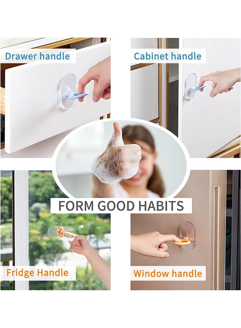 Sweet seven 2 PCS Toilet Lid Lifter - Handle Toilet Seat Lifter for Potty Training - Hygienic Toilet Cover Lifter (White) - Image 3