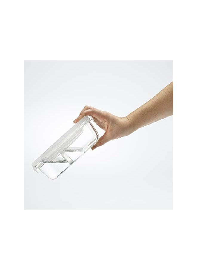 PROMASS - & Fresh Divided Glass Containers, Two Compartments, Containers with Locking Lids, Glass Storage, Meal Prep Containers with Airtight Seal 5 Pack 871GFF - Image 1