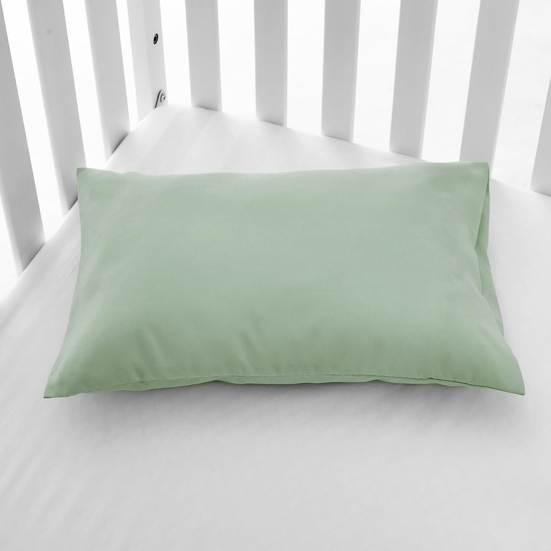 EXQ Home Toddler Pillowcases 13x18 Travel Pillow Case Set of 2, Small Pillow Case Fits Baby Pillow Sized 12x16, 13x18, Kids Pillowcases 2 Pack Machine Washable with Envelope Closure (Sage) - Image 5