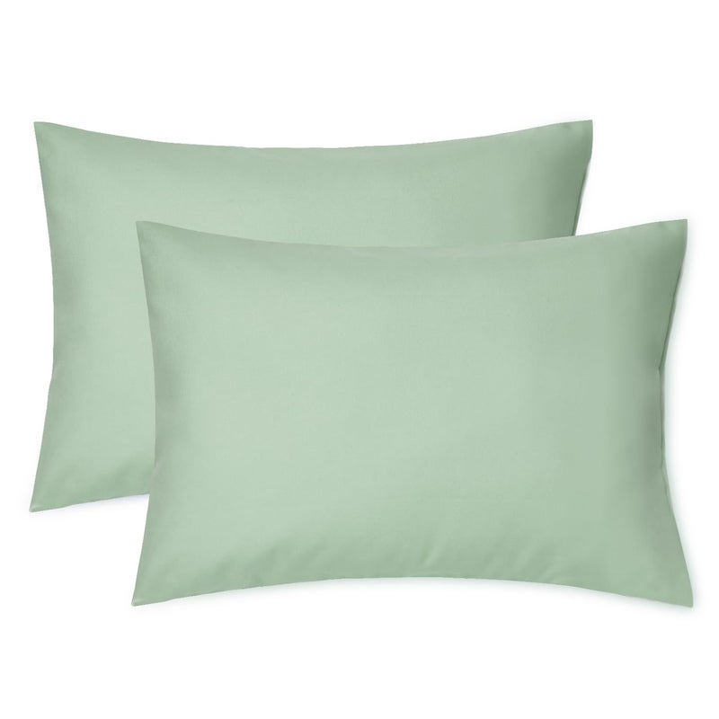 EXQ Home Toddler Pillowcases 13x18 Travel Pillow Case Set of 2, Small Pillow Case Fits Baby Pillow Sized 12x16, 13x18, Kids Pillowcases 2 Pack Machine Washable with Envelope Closure (Sage) - Image 1