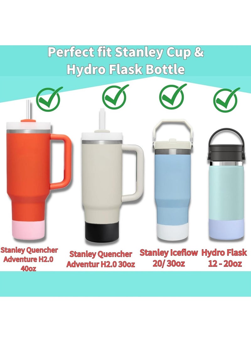 SYOSI 2-Pack Silicone Boot for Stanley 40 30 oz Quencher Adventure Tumbler, Water Cup Silicone Protective Bottom Cover, Stanley Cup Protector Sleeve Cover Boots for Stanley 40 30 oz Silicone Boot  - Image 5