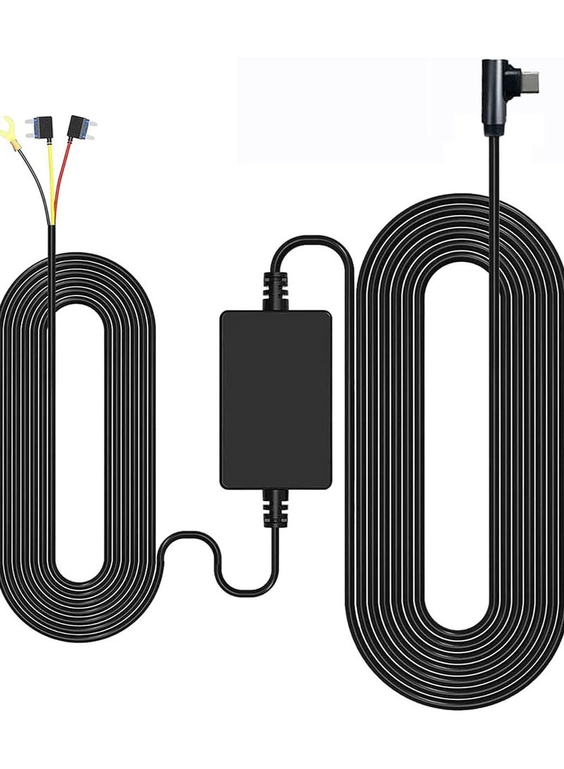 F7N Dash Cam Hardwire Kit,11.5ft Type-C USB-Port Hard Wire Kit for Dashcam,Converts 12V-24V to 5V/2.5A Low Voltage Protection - Image 1