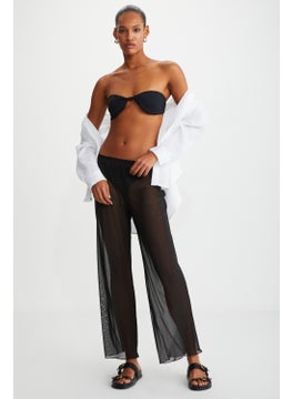 GRIMELANGE Arista Women Summer Tulle Black Pants  - Image 1