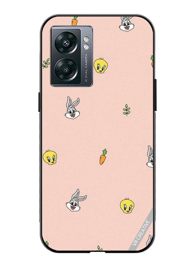 VR CREATIVE Protective Case Cover For Oppo A57 5G Bunny Design Multicolour  - Image 1