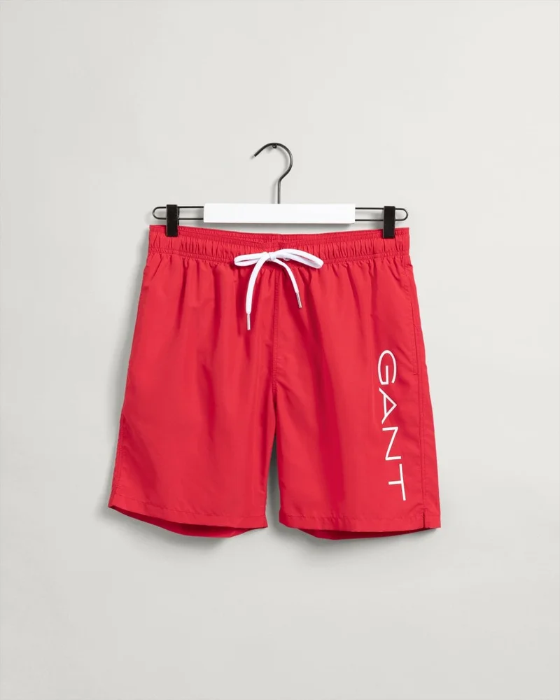 GANT Gant Long Cut Lightweight Logo Swim Shorts