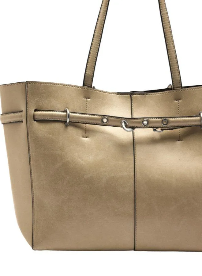 PARFOIS Crackle-Effect Shopper Bag