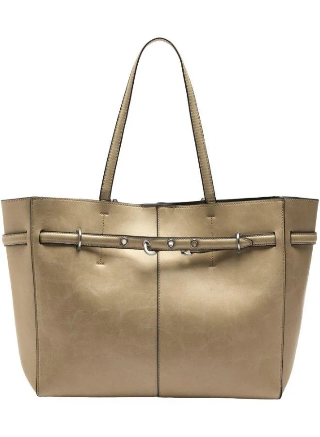 PARFOIS Crackle-Effect Shopper Bag