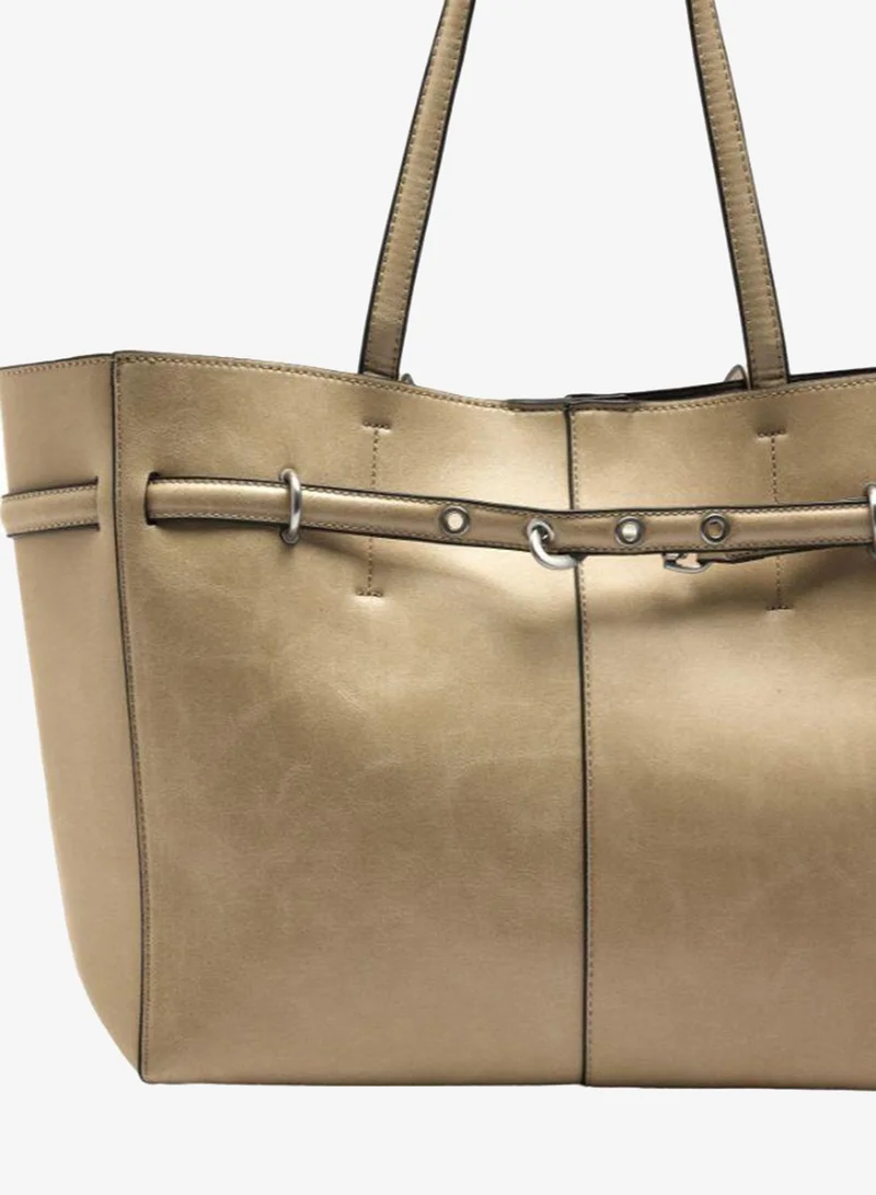 PARFOIS Crackle-Effect Shopper Bag