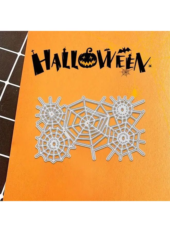 Professional Scrapbook Cutting Dies For Halloween Decorations And Diy Spider Web Party Supplies Silvery - Image 3