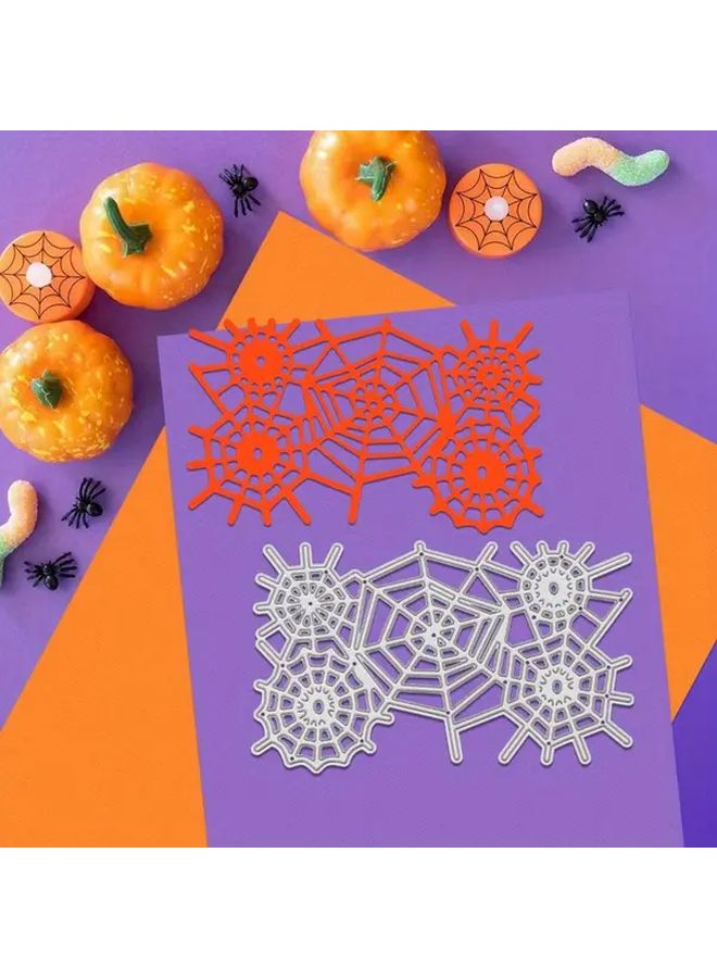 Professional Scrapbook Cutting Dies For Halloween Decorations And Diy Spider Web Party Supplies Silvery - Image 5