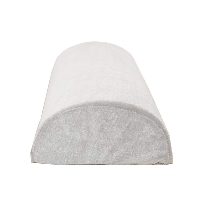 PumPum Orthopaedic Half Moon Multi-use Knee, Leg & Back Support Pillow for Pain Relief with Washable Hypoallergenic Cover - 28" Inch, Grey - Image 3