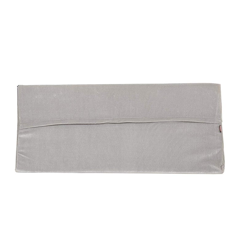 PumPum Orthopaedic Half Moon Multi-use Knee, Leg & Back Support Pillow for Pain Relief with Washable Hypoallergenic Cover - 28" Inch, Grey - Image 4