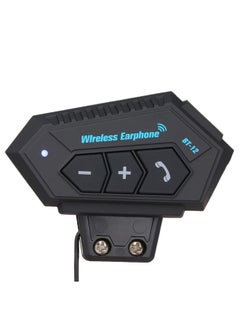 Generic Bluetooth Wireless On-Ear Helmet Headphone With Microphone Black  - Image 3