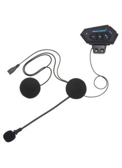Generic Bluetooth Wireless On-Ear Helmet Headphone With Microphone Black  - Image 1