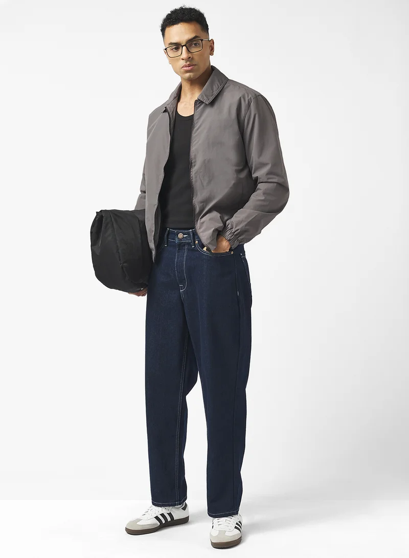 BRAVE SOUL Harrington Zip Through Bomber Jacket